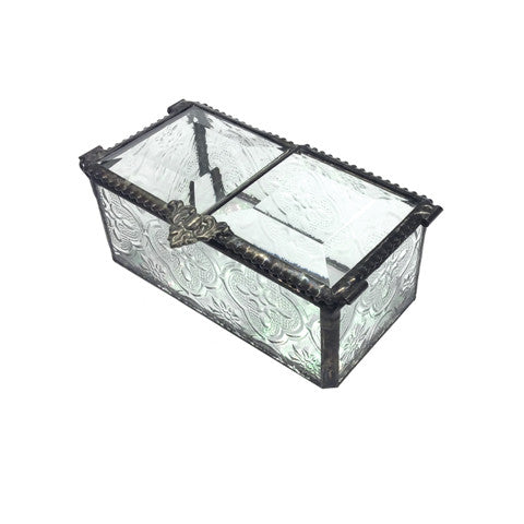 Double Lid Glass Box