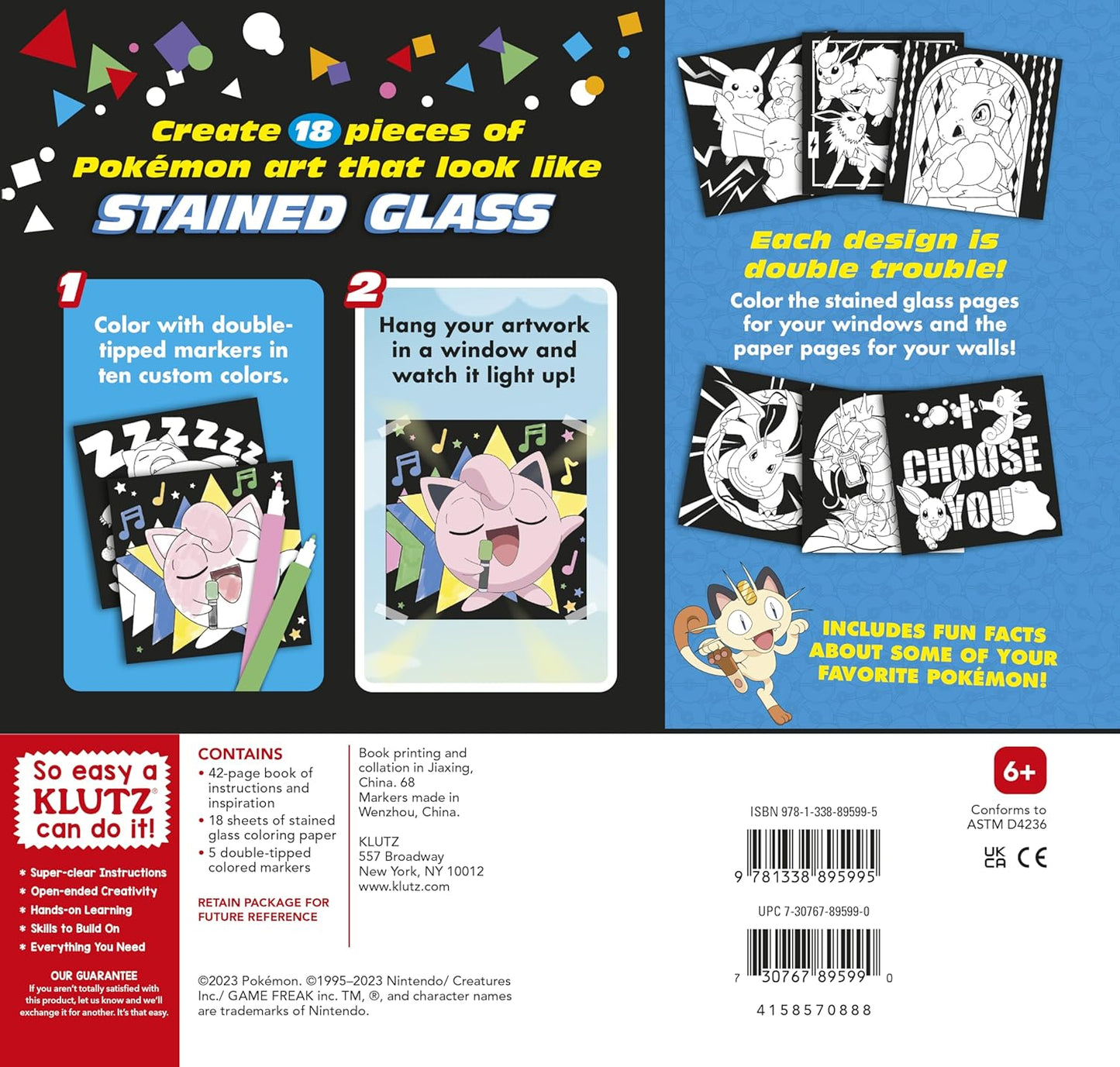 Pokemon Stained Glass Craft Kit